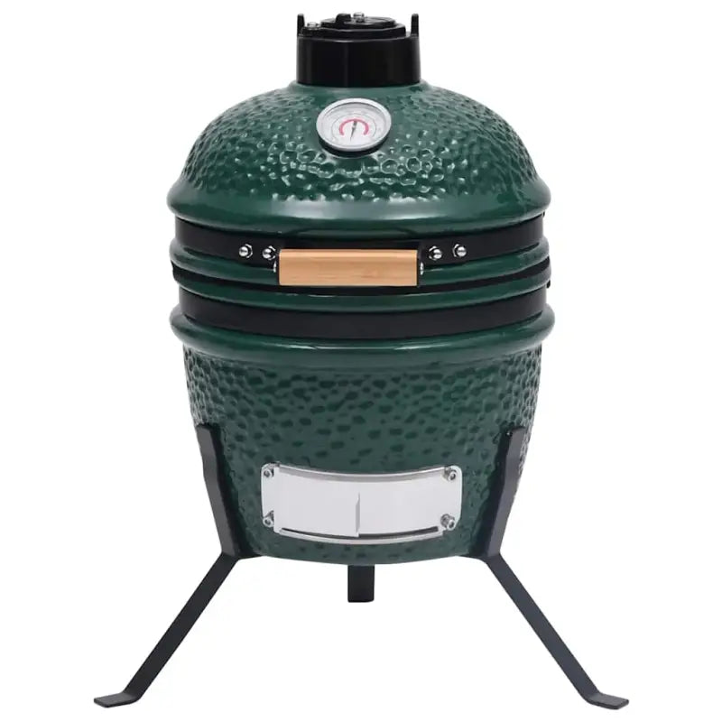 Mini keramische Kamado-grill met ingebouwde thermometer voor grillen en roken - Barbecues