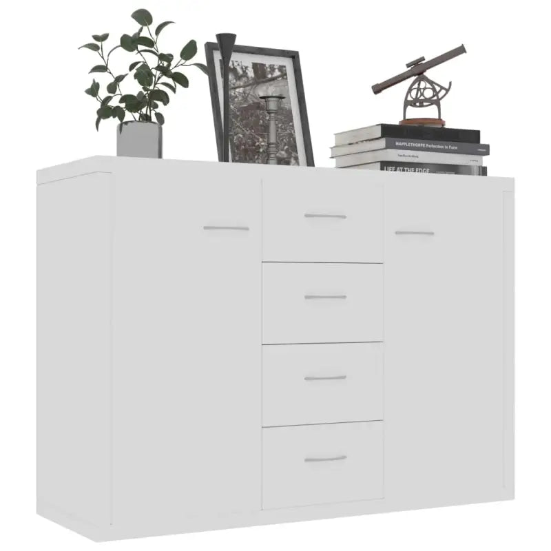 Minimalistisch bewerkt hout dressoir met opbergruimte en decoratieve uitstraling - Dressoirs & buffetkasten
