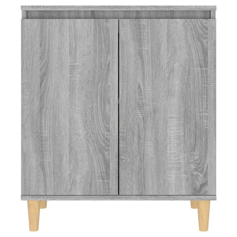 Minimalistisch dressoir van bewerkt hout in grijs sonoma - Dressoirs & buffetkasten