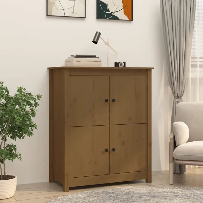 Minimalistisch dressoir van massief grenenhout voor een natuurlijk interieur - Dressoirs & buffetkasten