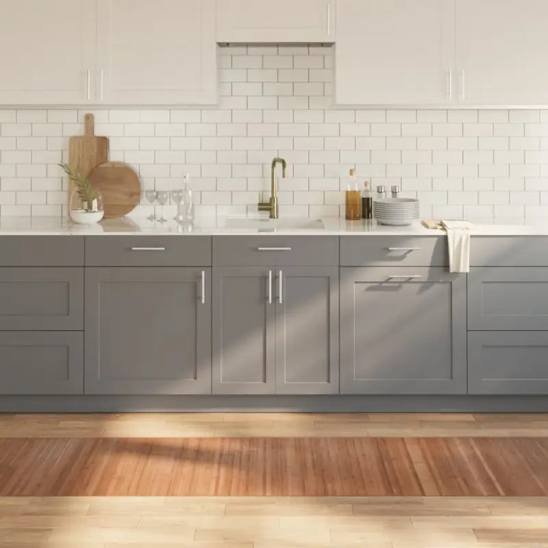 Modern bamboe vloerkleed in neutrale kleuren voor een natuurlijke uitstraling - Naturel / 60 x 500 cm - Vloerkleden