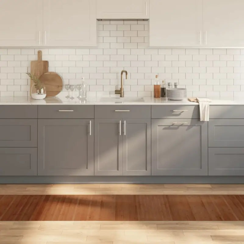 Modern bamboe vloerkleed in neutrale kleuren voor een natuurlijke uitstraling - Bruin / 60 x 500 cm - Vloerkleden