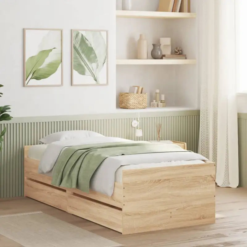 Modern bedframe met lades van bewerkt hout voor jouw slaapkamer - Bedden & bedframes