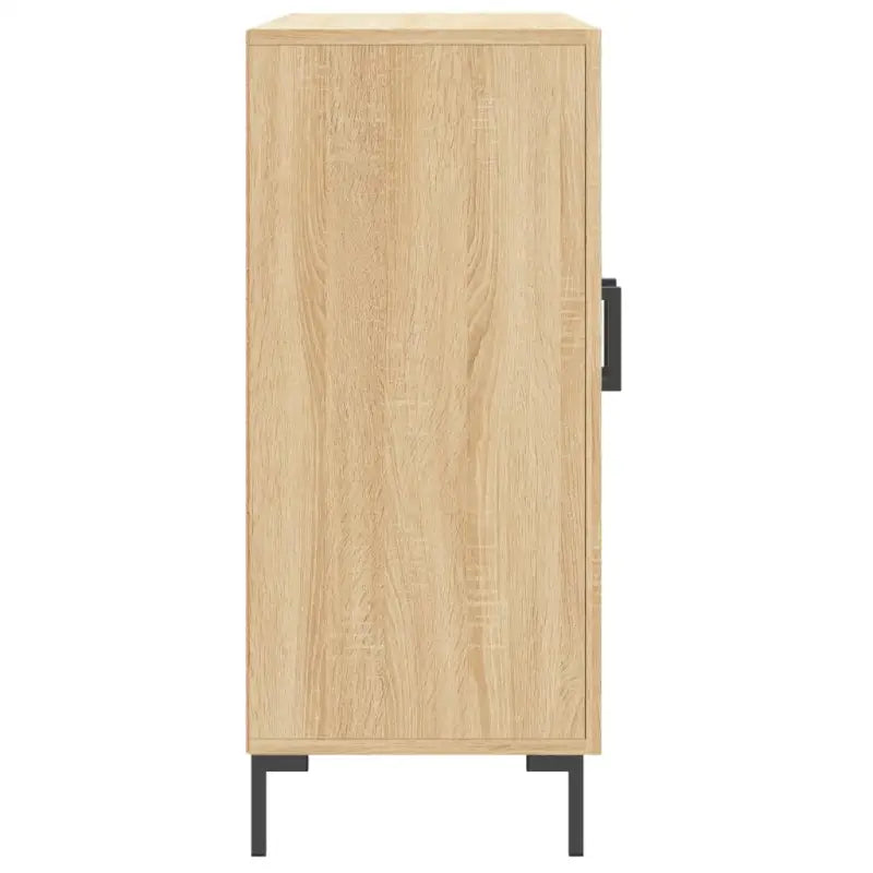 Modern dressoir met bewerkt hout en metalen poten voor een tijdloze uitstraling - Dressoirs & buffetkasten