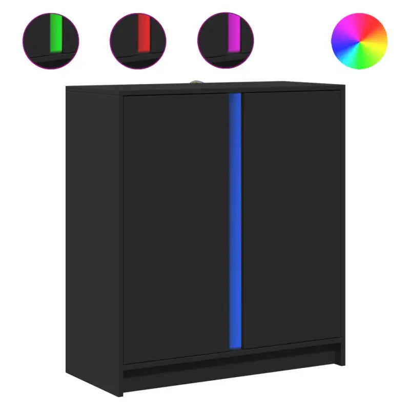 Modern dressoir met rgb led-verlichting en bewerkt hout for een stijlvol interieur - Dressoirs & buffetkasten