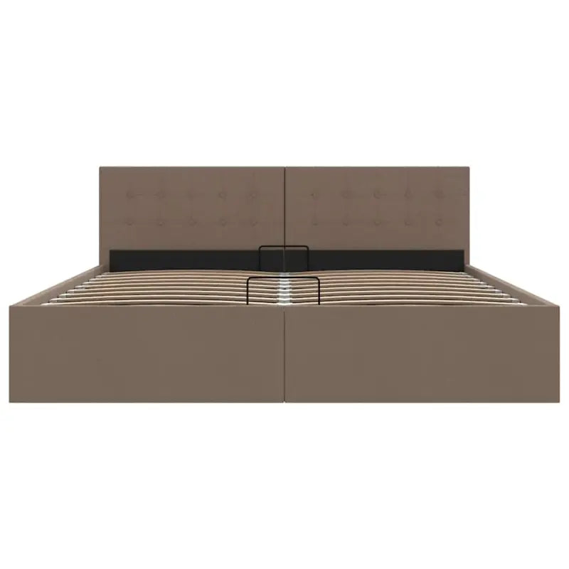 Modern hydraulisch bed met multiplex lattenbodem en stofkader - Bedden & bedframes