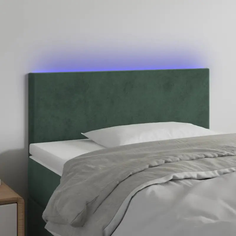 Modern LED Hoofdbord voor een Stijlvolle Slaapkamer - Donkergroen / 90 x 5 x 78/88 cm / 1 - Hoofdborden en voetborden
