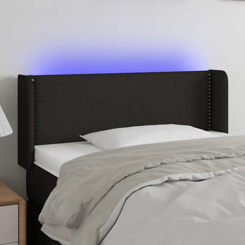 Modern LED Hoofdbord voor een stijlvolle slaapkamer uitstraling - Zwart / 103 x 16 x 78/88 cm / 1 - Hoofdborden
