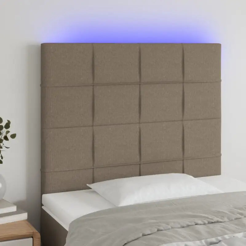 Modern LED Hoofdborden voor een stijlvolle slaapkamer uitstraling - Taupe / 100 x 5 x 118/128 cm / 1 - Hoofdborden