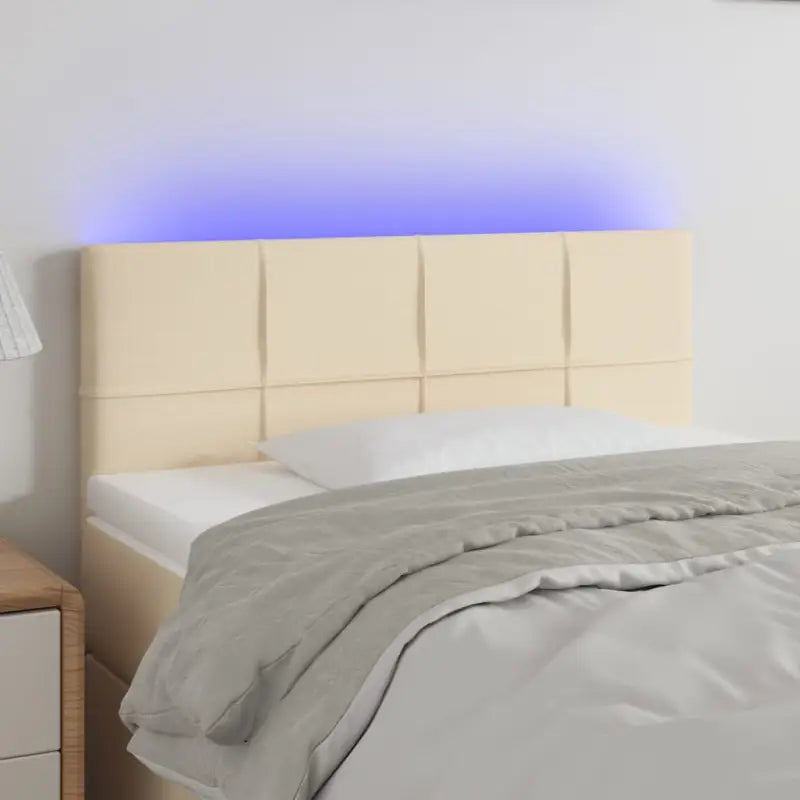 Modern LED Hoofdborden voor een stijlvolle slaapkamer uitstraling - Crème / 80 x 5 x 78/88 cm / 1 - Hoofdborden