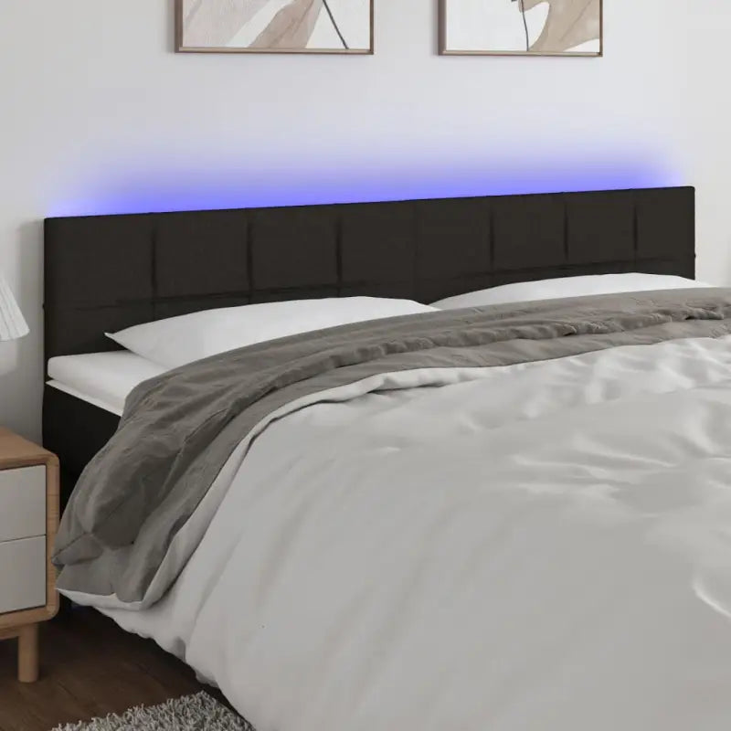 Modern LED Hoofdborden voor een stijlvolle slaapkamer uitstraling - Zwart / 200 x 5 x 78/88 cm / 1 - Hoofdborden