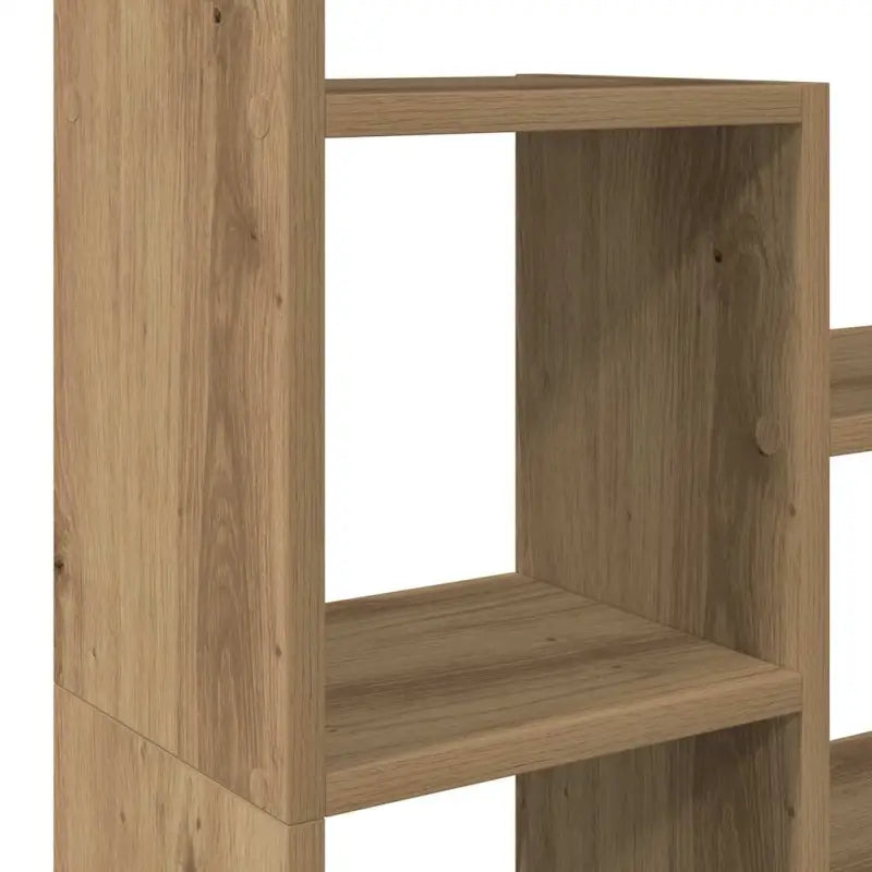 Moderne boekenkast van bewerkt hout met geometrisch design - Boekenkasten