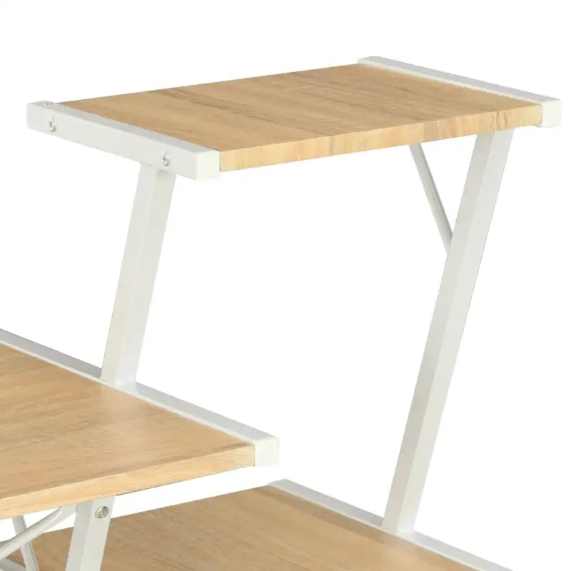 Moderne bureau met praktisch schap en stevige planken - Bureaus