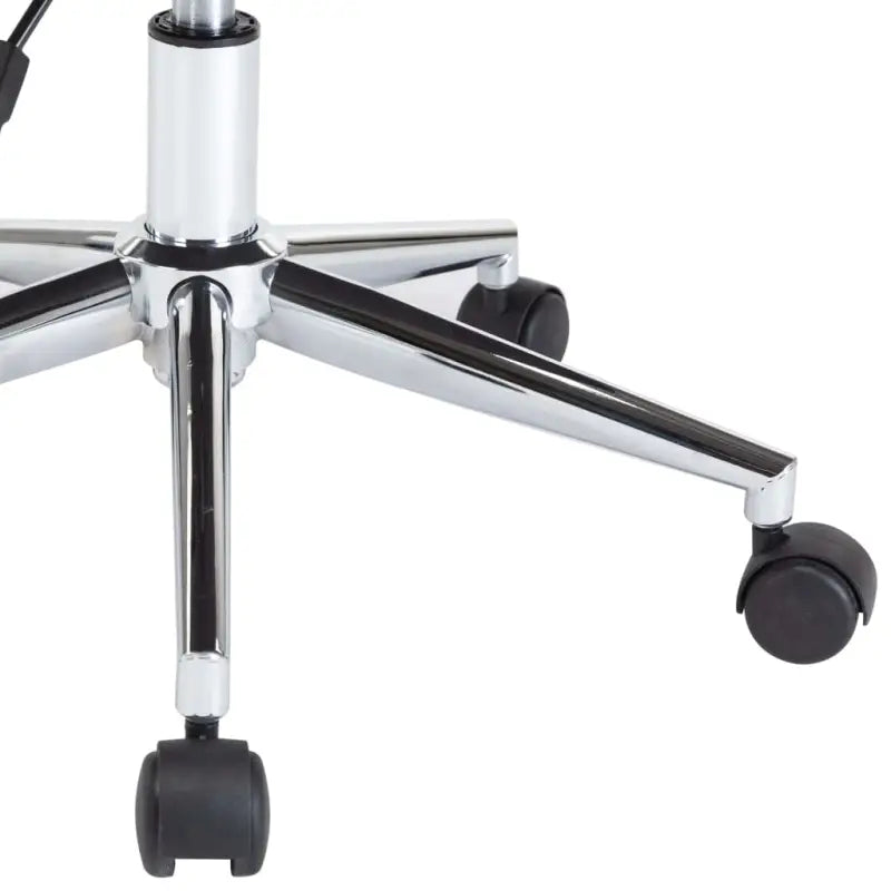 Moderne bureaustoel met gebogen hout en kunstlederen zitting - Bureaustoelen