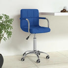 Moderne draaibare kantoorstoel met zacht stof en comfort - Blauw / 1 - Bureaustoelen