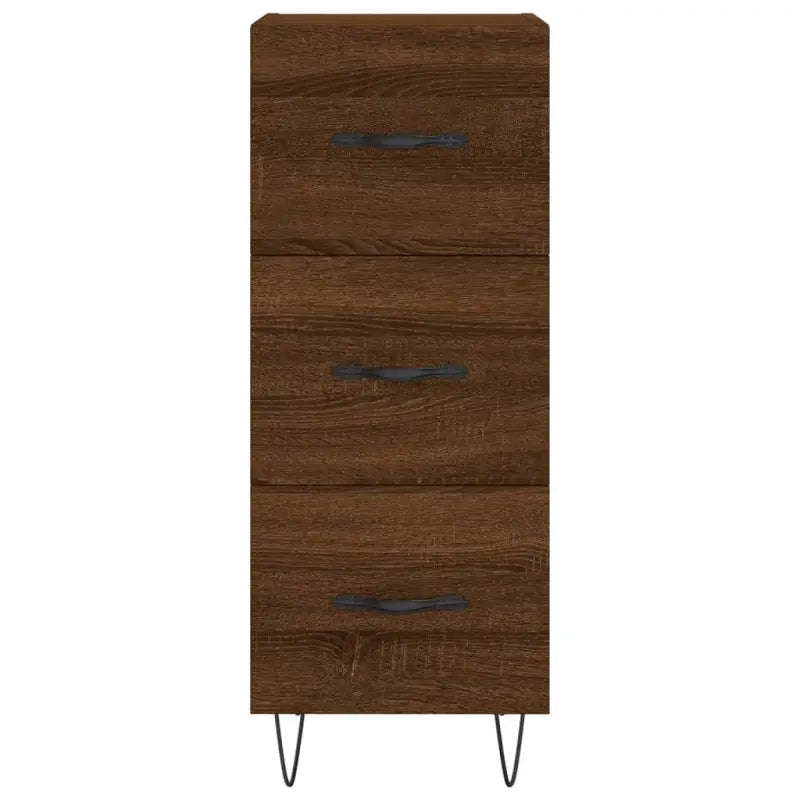 Moderne dressoir met metalen poten en bewerkt hout voor een tijdloze uitstraling - Dressoirs & buffetkasten