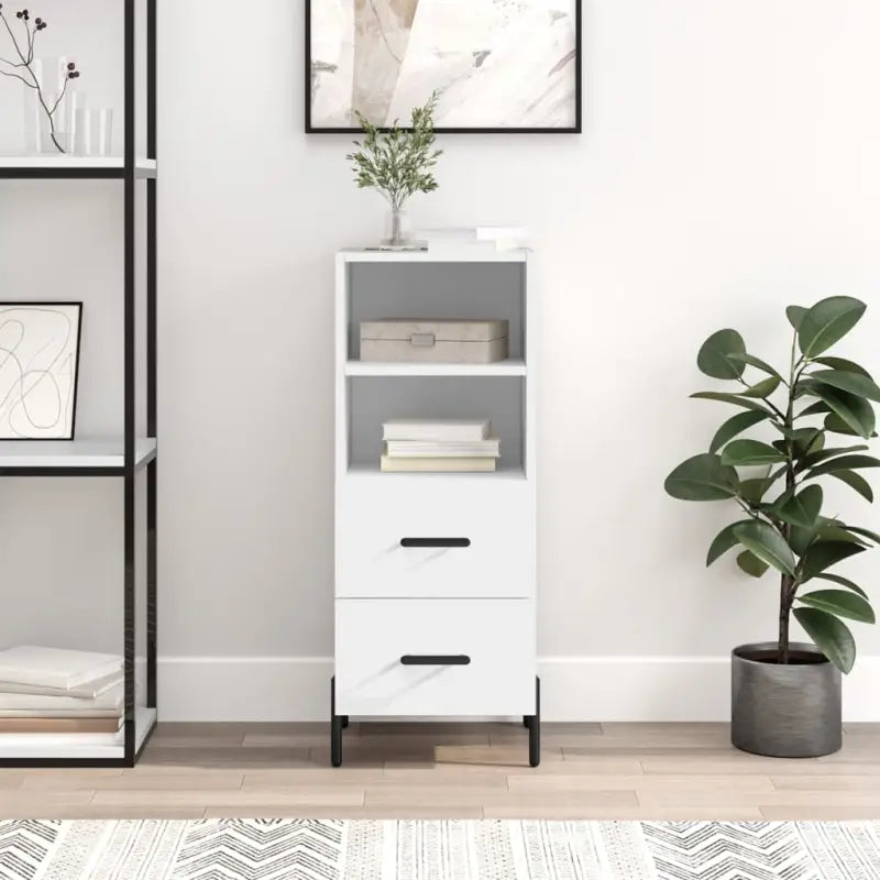 Moderne dressoir met metalen poten en bewerkt hout voor een tijdloze uitstraling - Dressoirs & buffetkasten