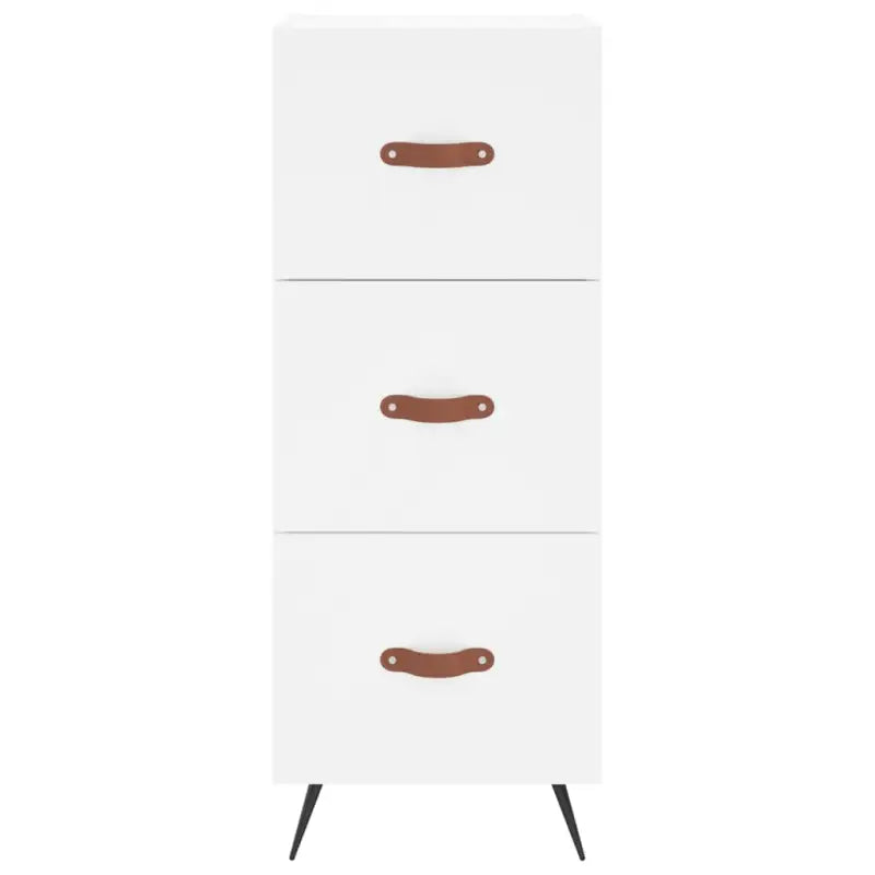 Moderne dressoir met metalen poten en bewerkt hout voor een tijdloze look - Dressoirs & buffetkasten