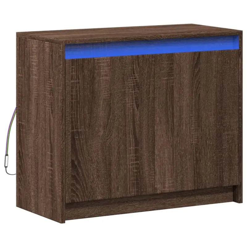 Moderne dressoir met RGB LED-verlichting en bewerkt hout - Dressoirs & buffetkasten