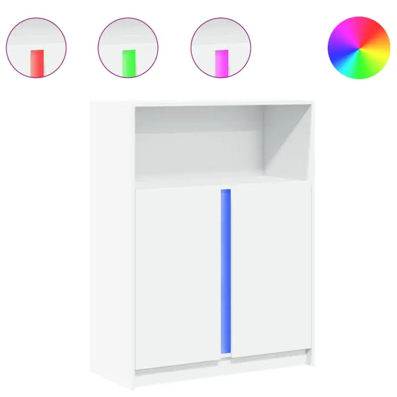 Moderne Dressoir met RGB LED-verlichting en bewerkt hout voor elke stijl - Dressoirs & buffetkasten