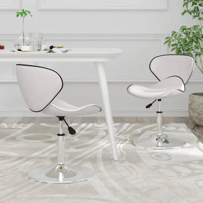 Moderne Eetkamerstoelen met Comfort en Elegant Design - Wit / 2 - Eetkamerstoelen