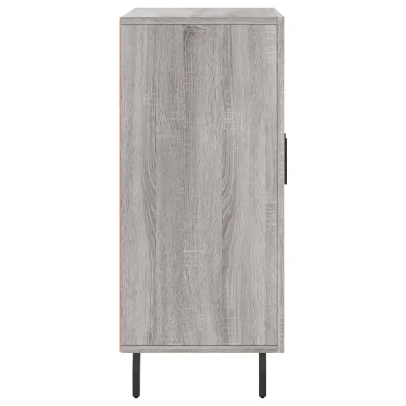 Moderne grijs Sonoma dressoir met metalen poten en bewerkt hout - Grijs sonoma / 1 - Dressoirs & buffetkasten