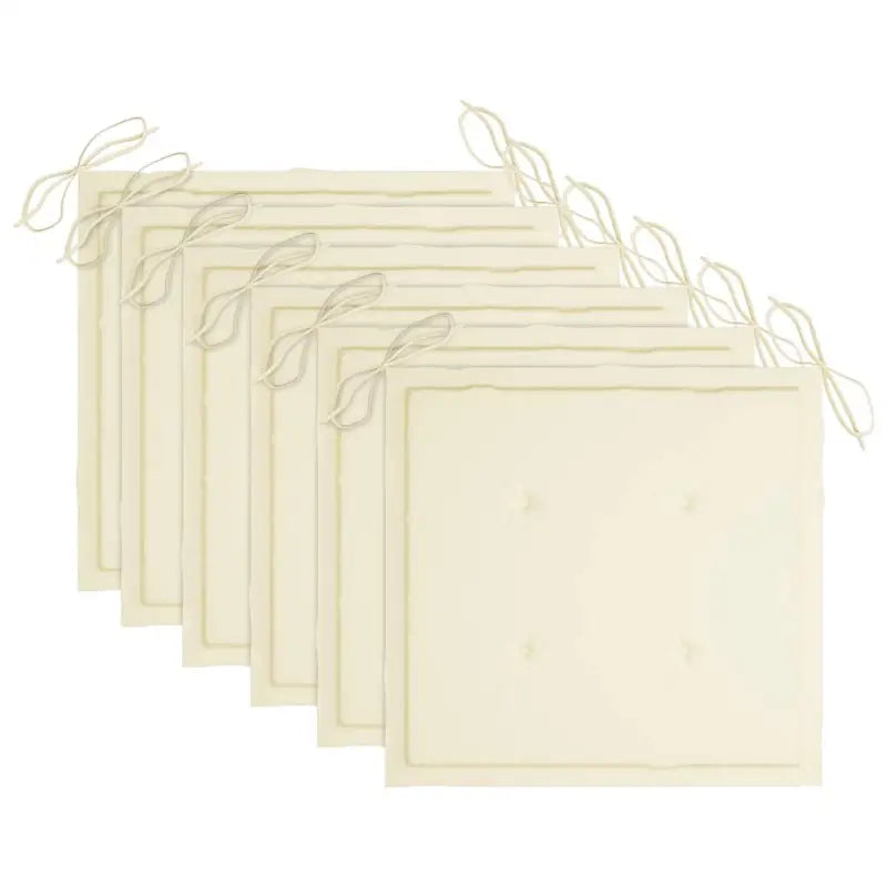 Moderne massief acaciahout tuinstoelen met kussens voor buiten eten - Tuinstoelen