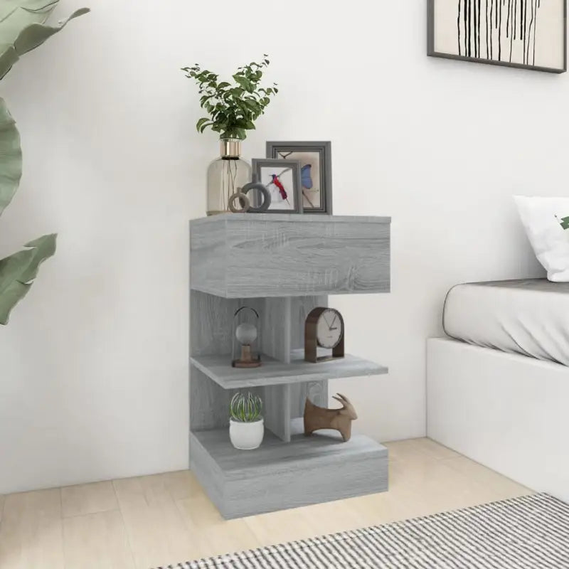 Moderne Nachtkastjes met Duurzame Constructie - Grijs sonoma / 1 - Nachtkastjes