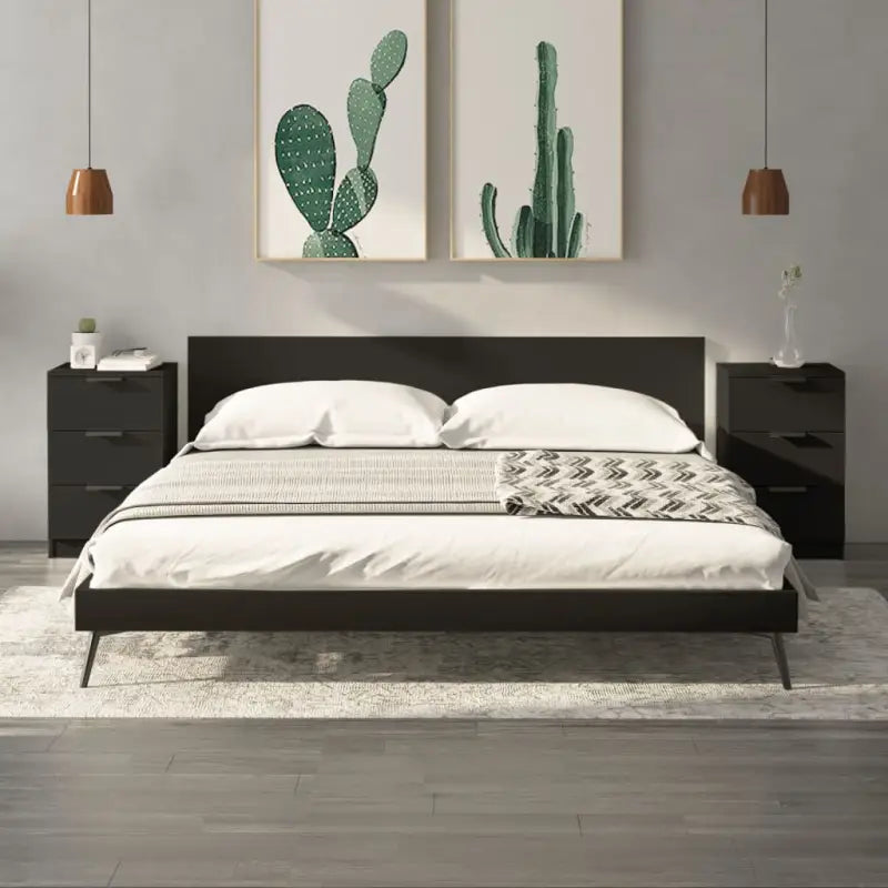 Moderne nachtkastjes voor extra charme en praktisch gebruik - Zwart / 2 - Nachtkastjes