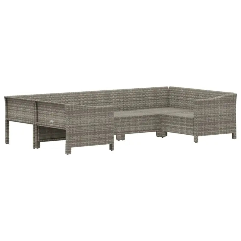 Moderne tuin loungeset met poly rattan en armleuning links - Tuinsets