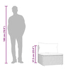 Moderne tuinbank van poly rattan voor dineren en ontspannen - Loungebanken