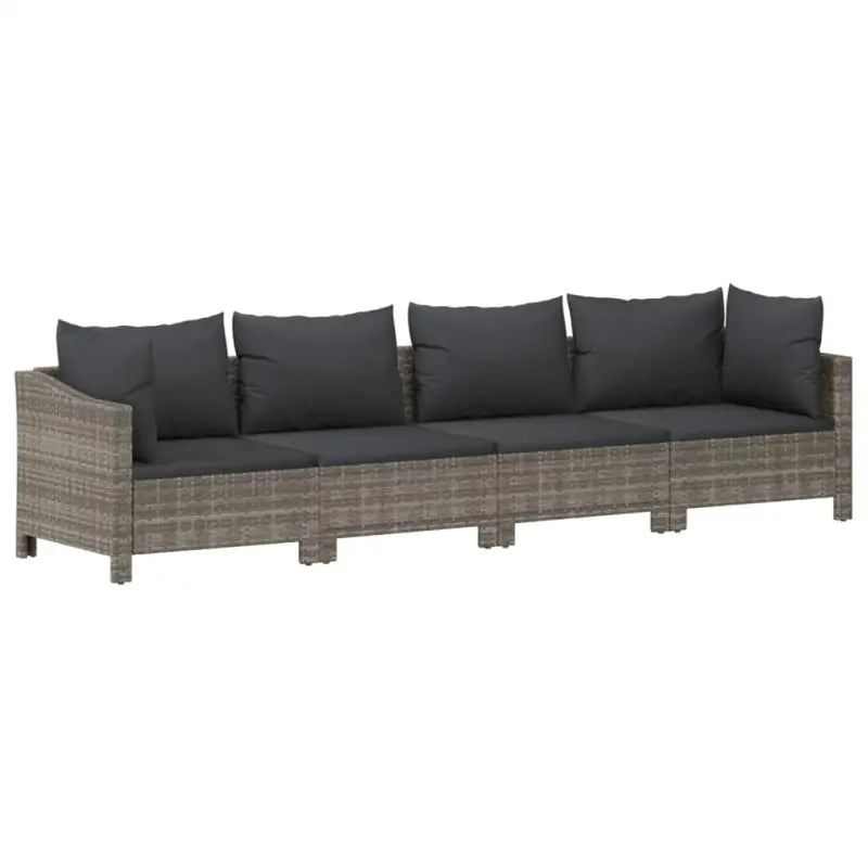 Moderne tuinset met poly rattan en comfortabele afmetingen zitting - Tuinsets