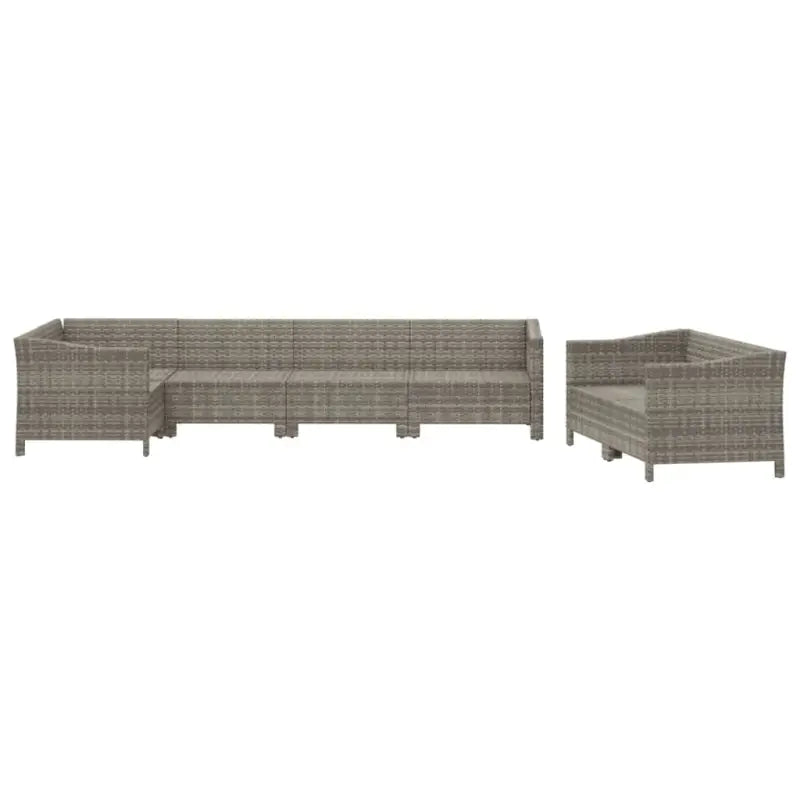 Moderne tuinset met poly rattan en comfortabele armleuning links - Tuinsets