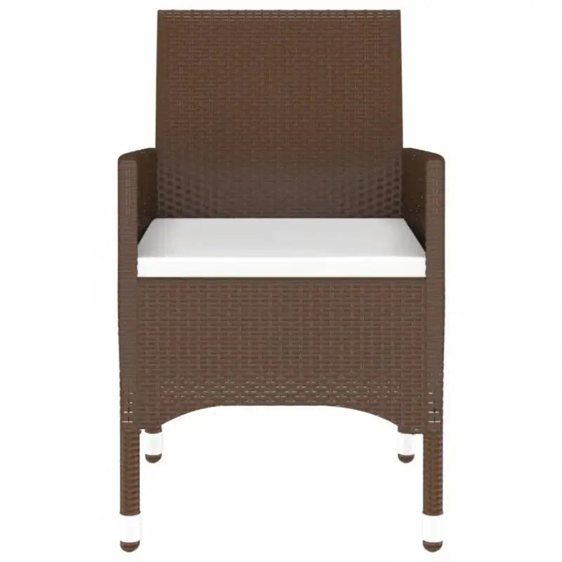 Moderne tuinset met poly rattan en gehard glas voor duurzaamheid - Tuinsets