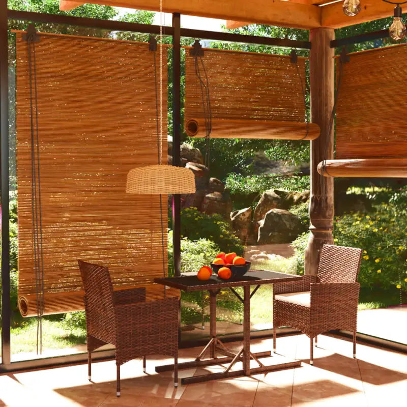 Moderne tuinset met poly rattan en gehard glas voor duurzame ontspanning - Tuinsets