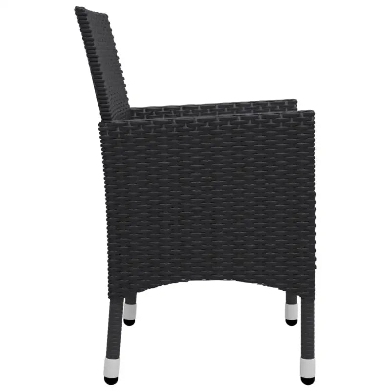 Moderne tuinset met poly rattan en massief acaciahout voor comfort - Tuinsets
