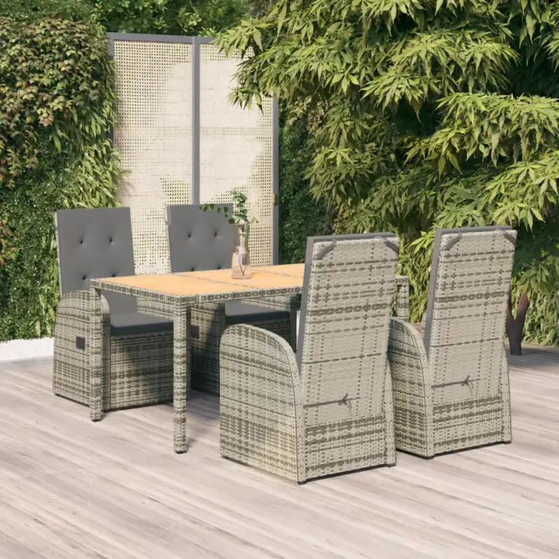 Moderne tuinset van poly rattan voor dining en ontspanning - Tuinsets