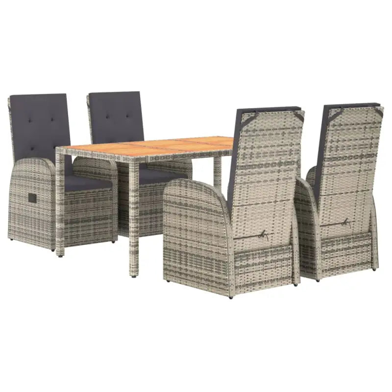 Moderne tuinset van poly rattan voor dining en ontspanning - Tuinsets