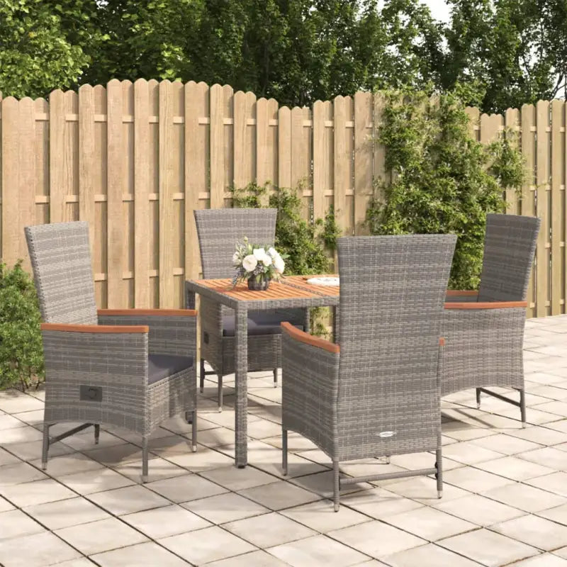 Moderne Tuinset van Poly Rattan voor Eten en Relaxen - Tuinsets