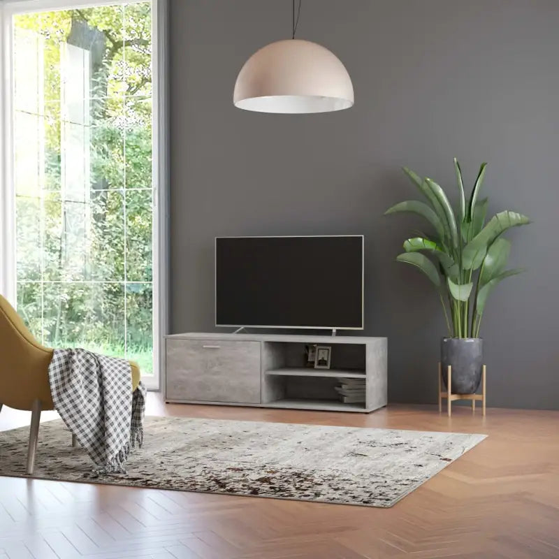 Moderne TV-meubels van bewerkt hout voor elk interieur - Betongrijs / 1 - Tv-meubels