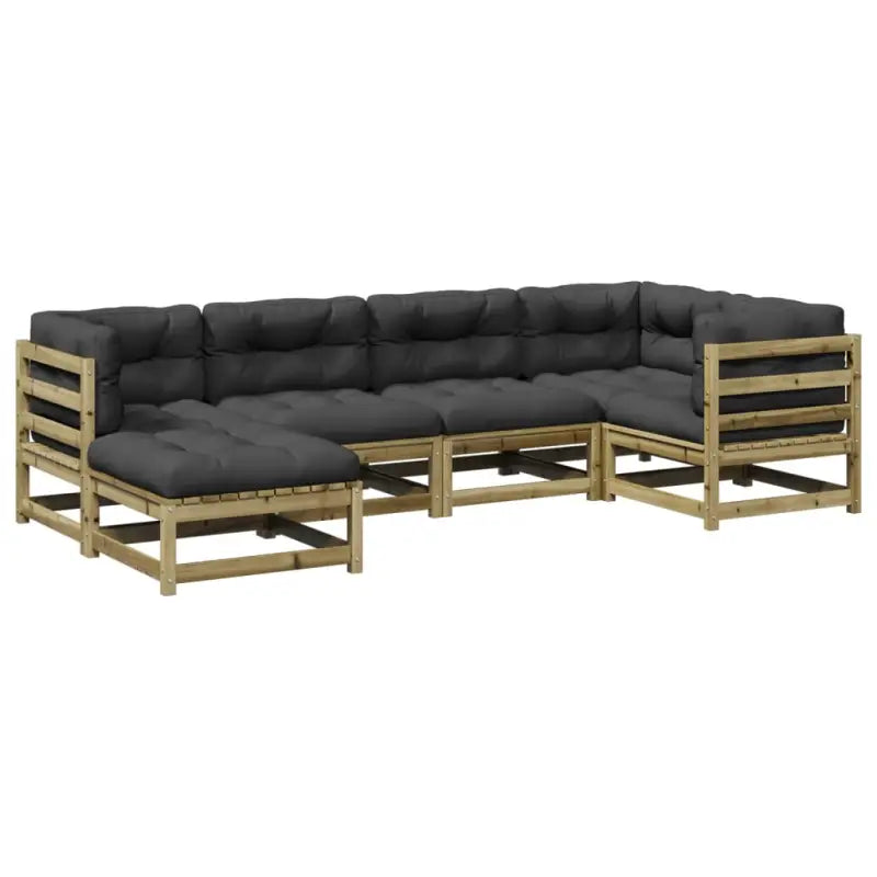 Modulair loungeset met comfortabele zitervaring en hoogte rugleuning - Tuinsets