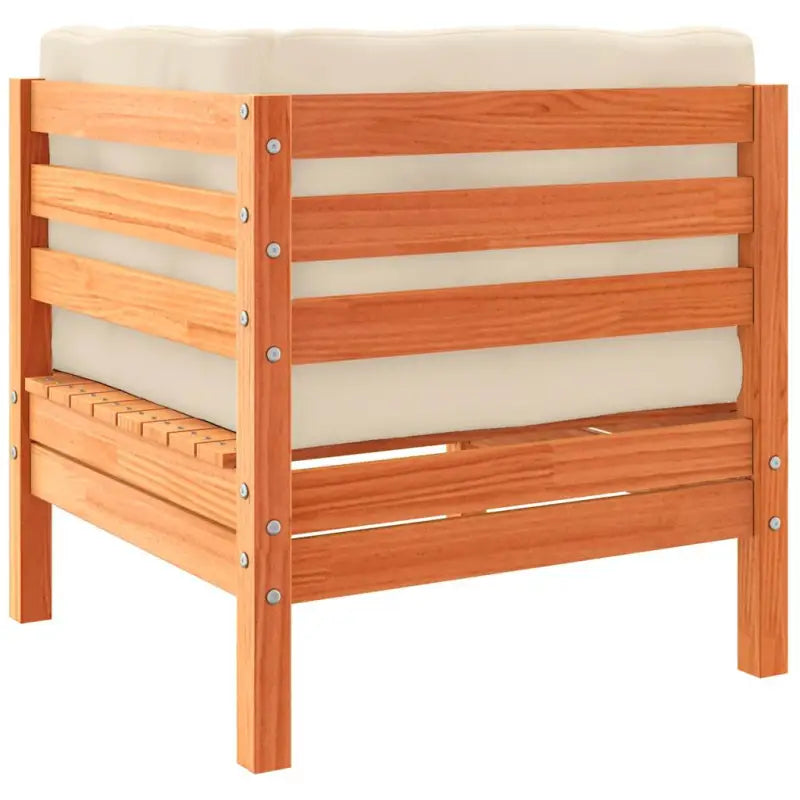 Modulair loungeset van massief grenenhout voor een comfortabele zitervaring - Tuinsets