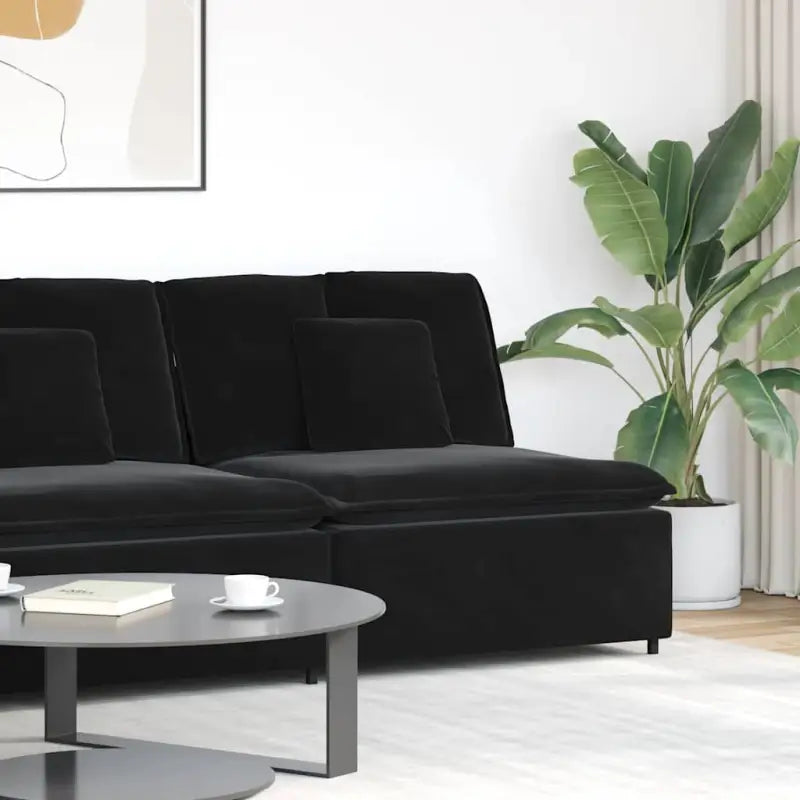 Modulaire bankelementen voor dagelijks gebruik en elegant comfort - Zwart / centre sofa - Bankelementen