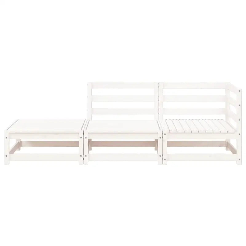 Modulaire houten tuinbank van massief grenenhout voor gezellige tuinen - Modulaire tuinbanken