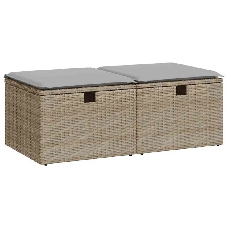 Modulaire poly rattan loungeset met waterdichte tas voor elk terras - Tuinsets