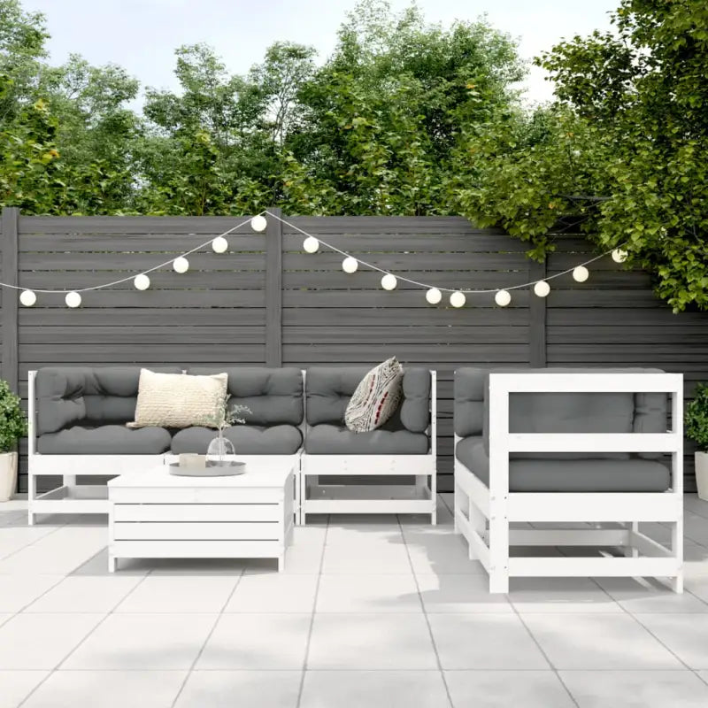 Modulaire tuin loungeset van massief grenenhout met comfortabele afmetingen - Tuinsets