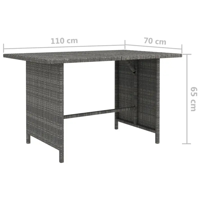 Modulaire tuinbank met waterbestendige PE-rattan tafel - Modulaire tuinbanken