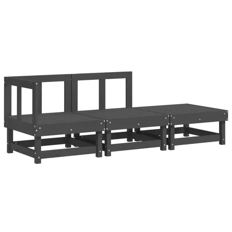 Modulaire tuinbank van massief grenenhout voor gezellig samenzijn - Modulaire tuinbanken