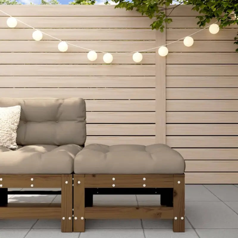 Modulaire tuinbanken van massief grenenhout met zachte kussens - Modulaire tuinbanken