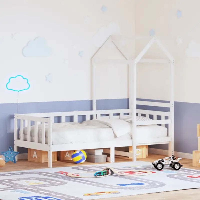 Multifunctioneel bed en bank in massief Grenenhout met open zijdeur - Bedden & bedframes